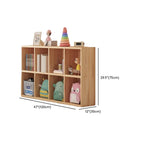 Étagères minimalistes horizontales en bois, style cube de rangement