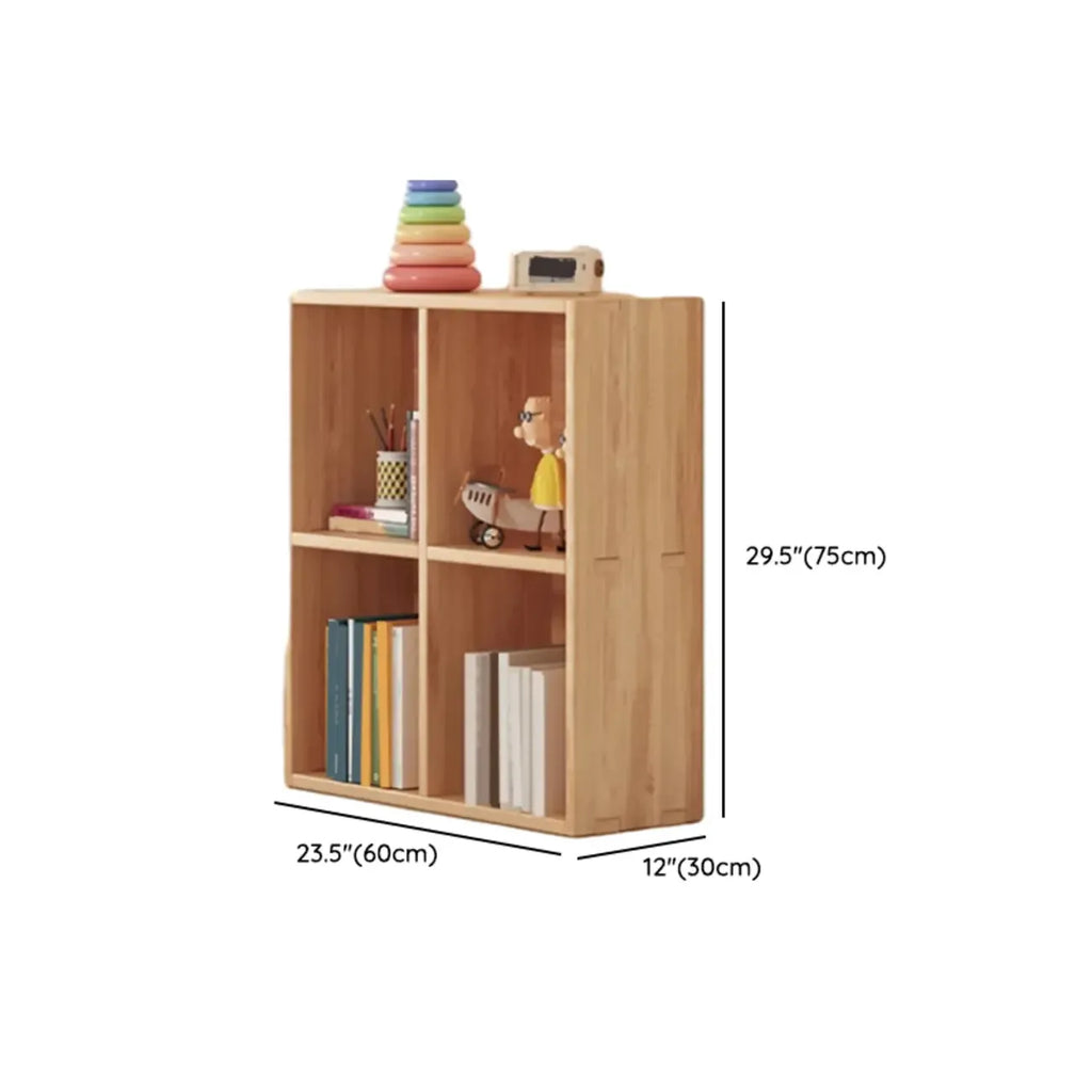 Étagères minimalistes horizontales en bois, style cube de rangement