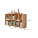 Étagères minimalistes horizontales en bois, style cube de rangement