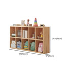 Étagères minimalistes horizontales en bois, style cube de rangement