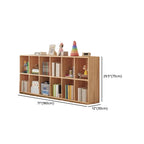 Étagères minimalistes horizontales en bois, style cube de rangement