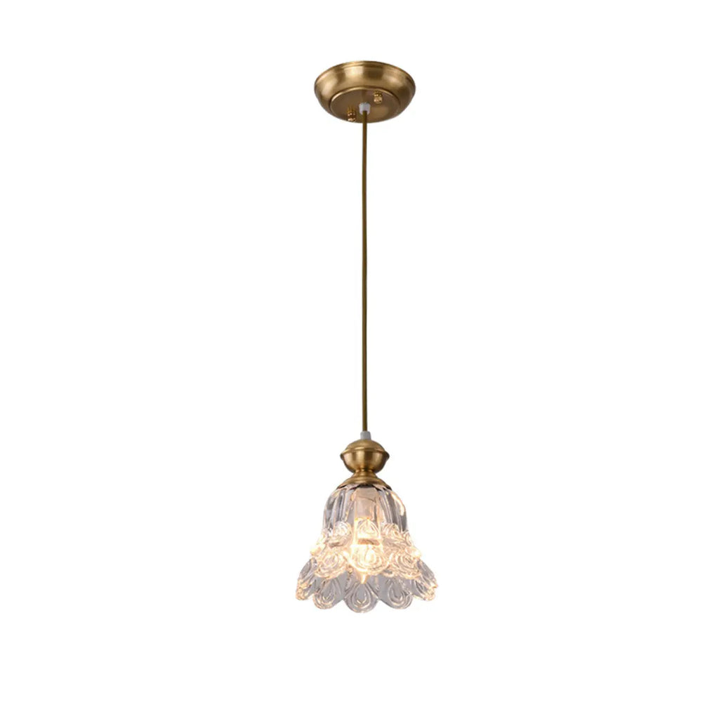 Suspension d'intérieur en verre transparent avec hauteur réglable