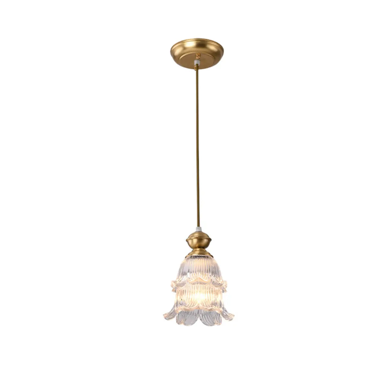 Suspension d'intérieur en verre transparent avec hauteur réglable