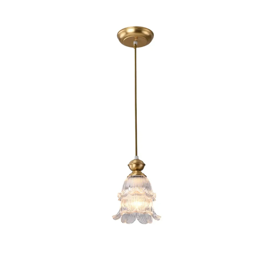 Suspension d'intérieur en verre transparent avec hauteur réglable