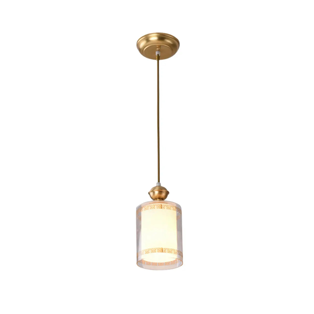 Suspension d'intérieur en verre transparent avec hauteur réglable