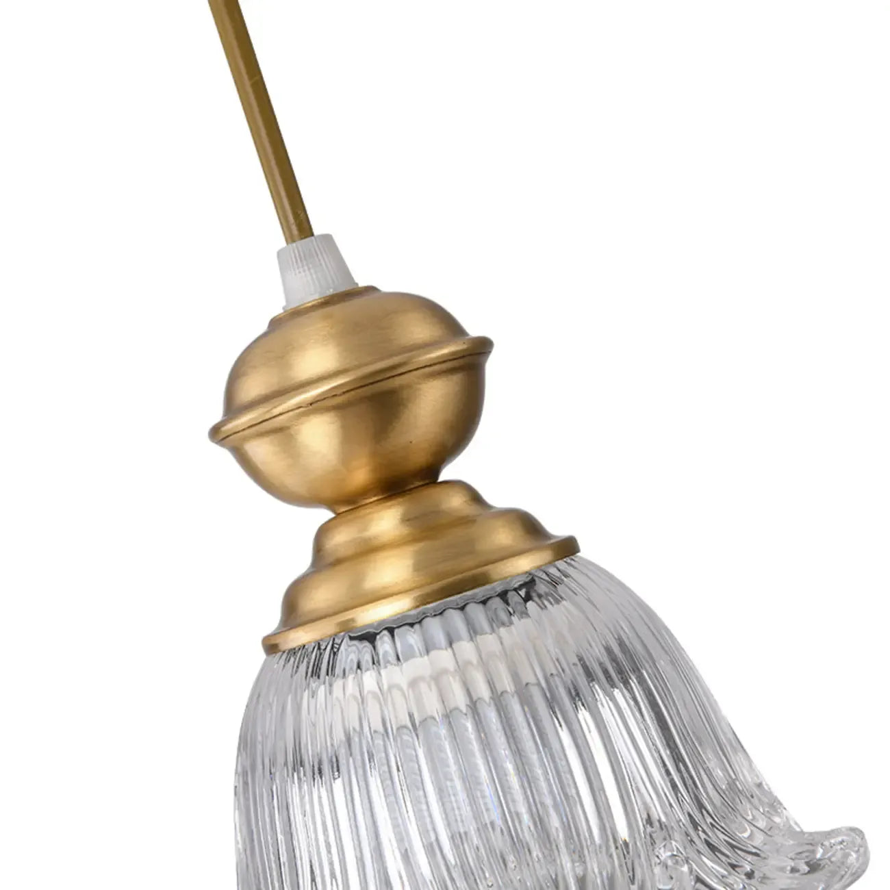 Suspension d'intérieur en verre transparent avec hauteur réglable