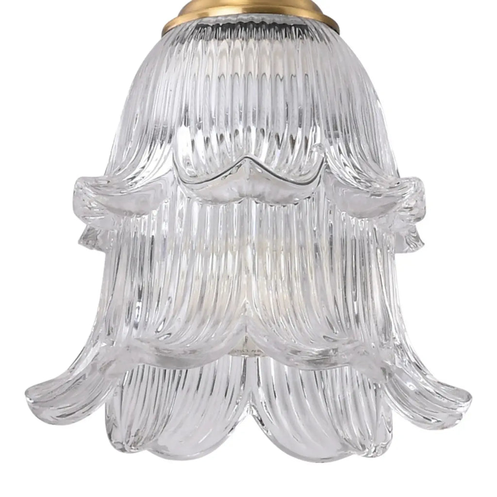 Suspension d'intérieur en verre transparent avec hauteur réglable