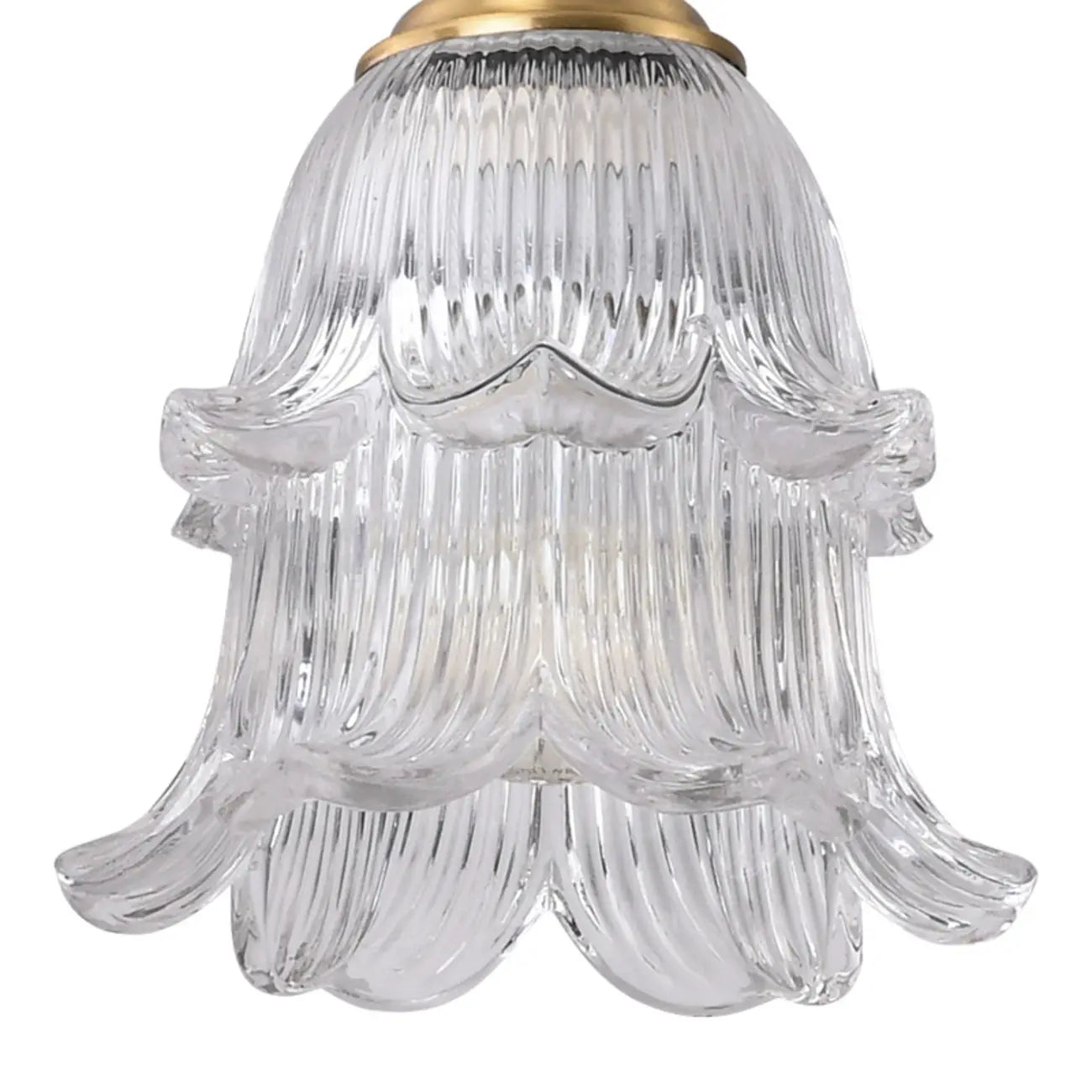 Suspension d'intérieur en verre transparent avec hauteur réglable
