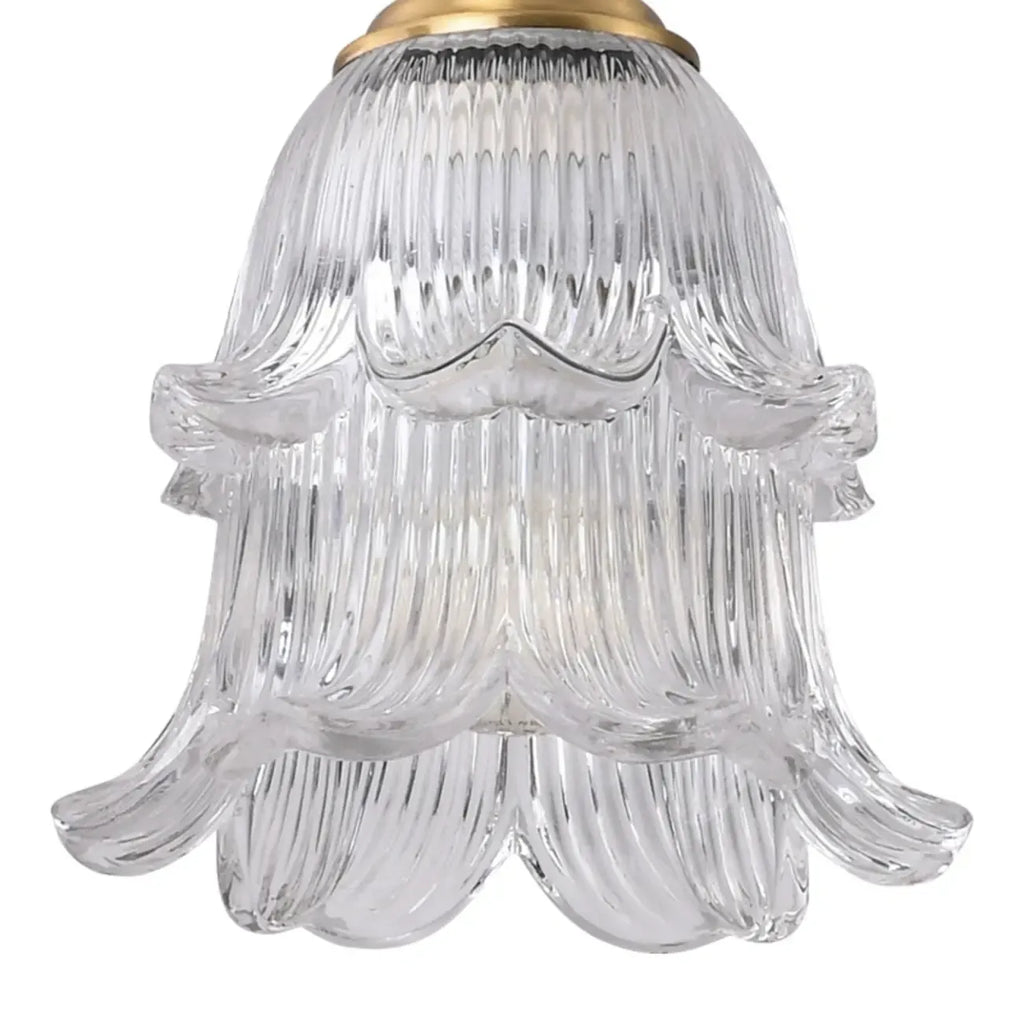 Suspension d'intérieur en verre transparent avec hauteur réglable