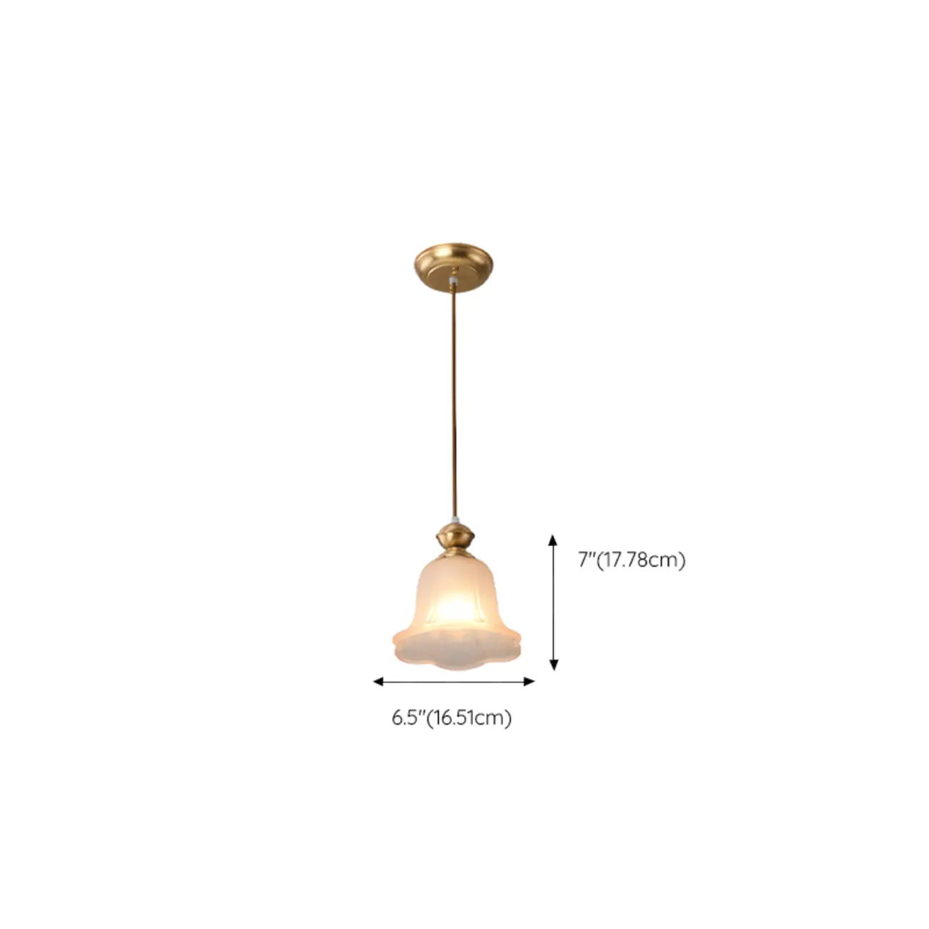Suspension d'intérieur en verre transparent avec hauteur réglable