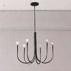 Lustre géométrique moderne doré à 6 lumières pour la décoration intérieure