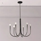 Lustre géométrique moderne doré à 6 lumières pour la décoration intérieure