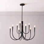 Lustre géométrique moderne doré à 6 lumières pour la décoration intérieure