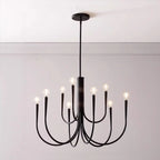 Lustre géométrique moderne doré à 6 lumières pour la décoration intérieure