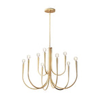 Lustre géométrique moderne doré à 6 lumières pour la décoration intérieure