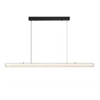 Éclairage LED moderne en métal noir pour îlot de cuisine