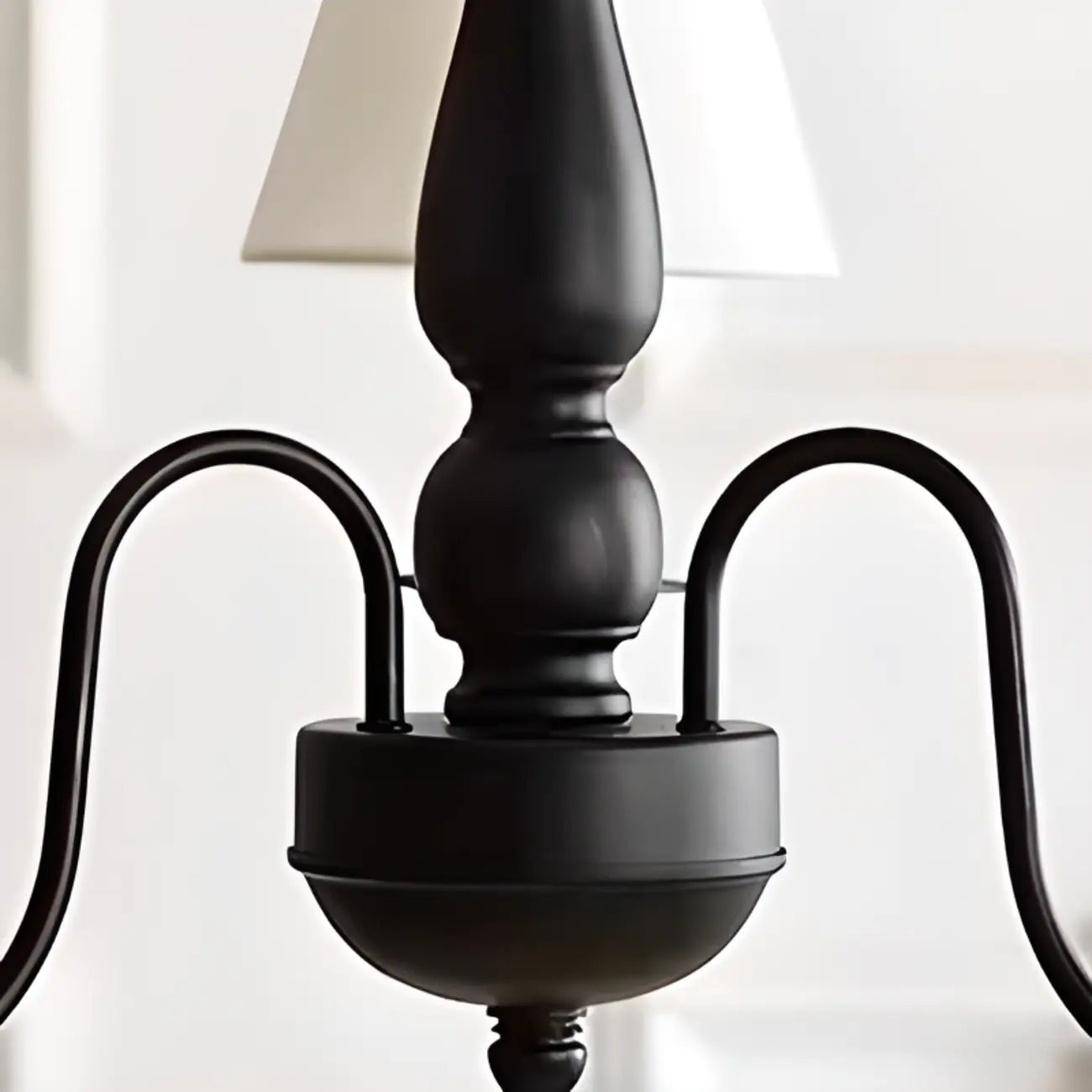 Lampadario 3-8 luci moderno classico in metallo e tessuto