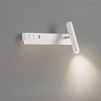 Applique murale moderne et minimaliste avec port USB et projecteur orientable