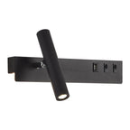 Applique murale moderne et minimaliste avec port USB et projecteur orientable