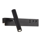 Applique murale moderne et minimaliste avec port USB et projecteur orientable