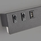 Applique murale moderne et minimaliste avec port USB et projecteur orientable