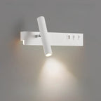 Applique murale moderne et minimaliste avec port USB et projecteur orientable