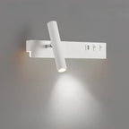 Applique murale moderne et minimaliste avec port USB et projecteur orientable