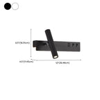 Applique murale moderne et minimaliste avec port USB et projecteur orientable