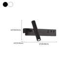 Applique murale moderne et minimaliste avec port USB et projecteur orientable