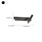 Applique murale moderne et minimaliste avec port USB et projecteur orientable