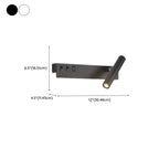 Applique murale moderne et minimaliste avec port USB et projecteur orientable