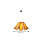 Suspension moderne en tissu beige plissé et réglable