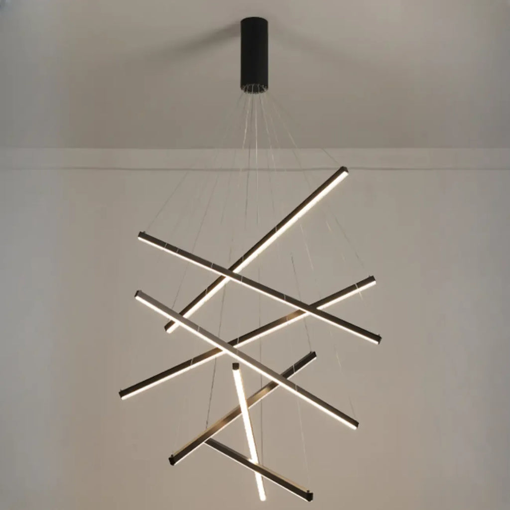 Lustre Sputnik géométrique linéaire moderne