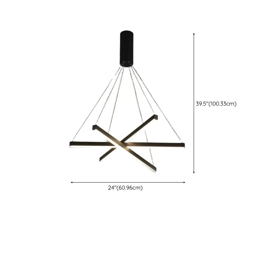 Lustre Sputnik géométrique linéaire moderne