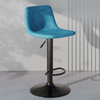 Tabouret de bar pivotant en cuir moderne, hauteur réglable