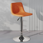 Tabouret de bar pivotant en cuir moderne, hauteur réglable