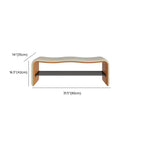 Banc d'entrée 2 places avec rangement, revêtement en métal uni et capitonné