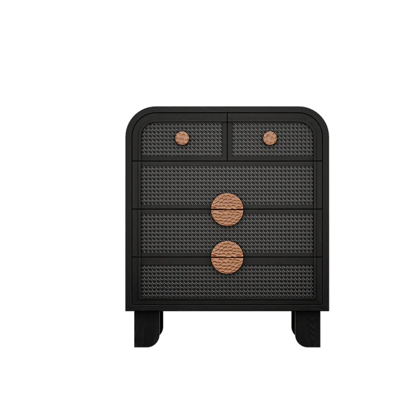 Buffet de rangement décontracté noir anthracite avec tiroirs