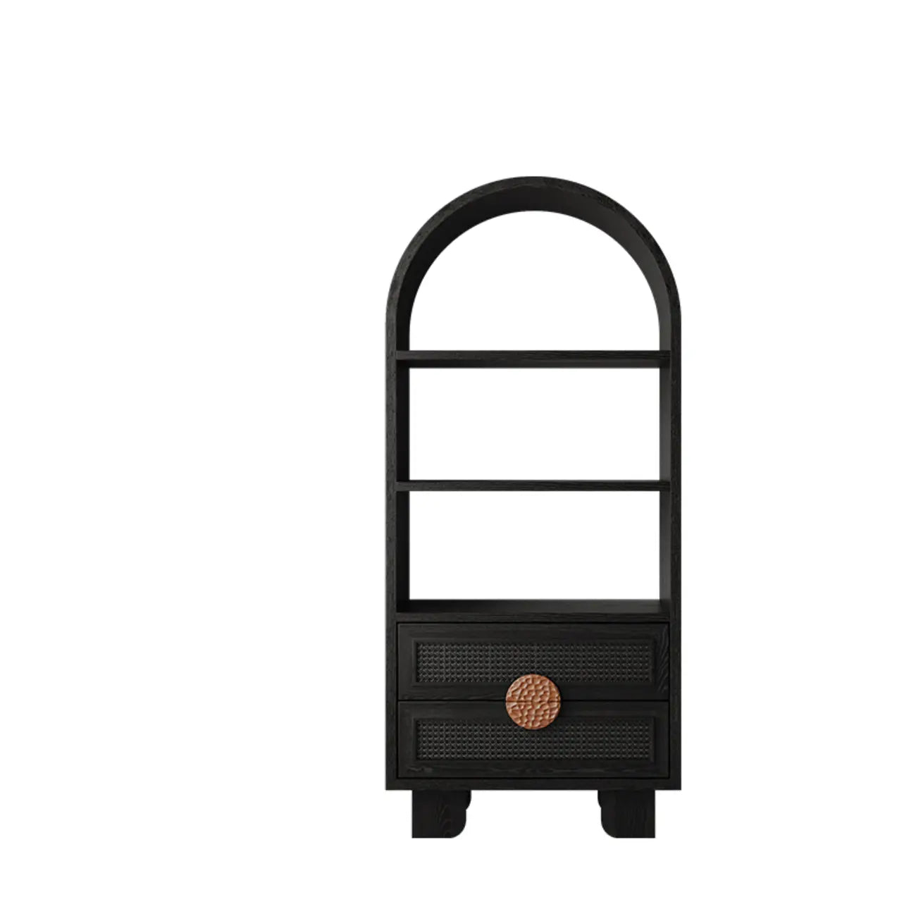 Buffet de rangement décontracté noir anthracite avec tiroirs