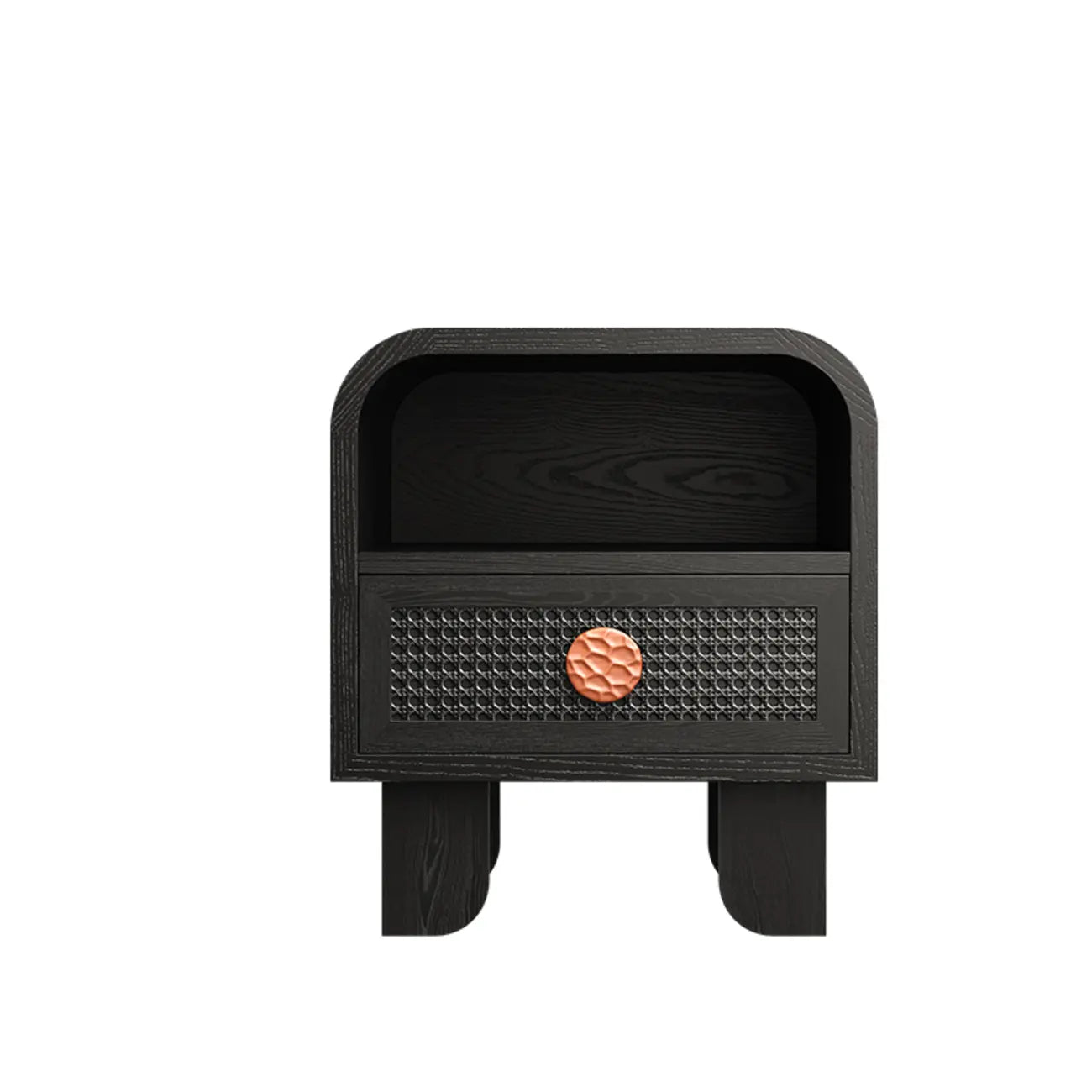 Buffet de rangement décontracté noir anthracite avec tiroirs