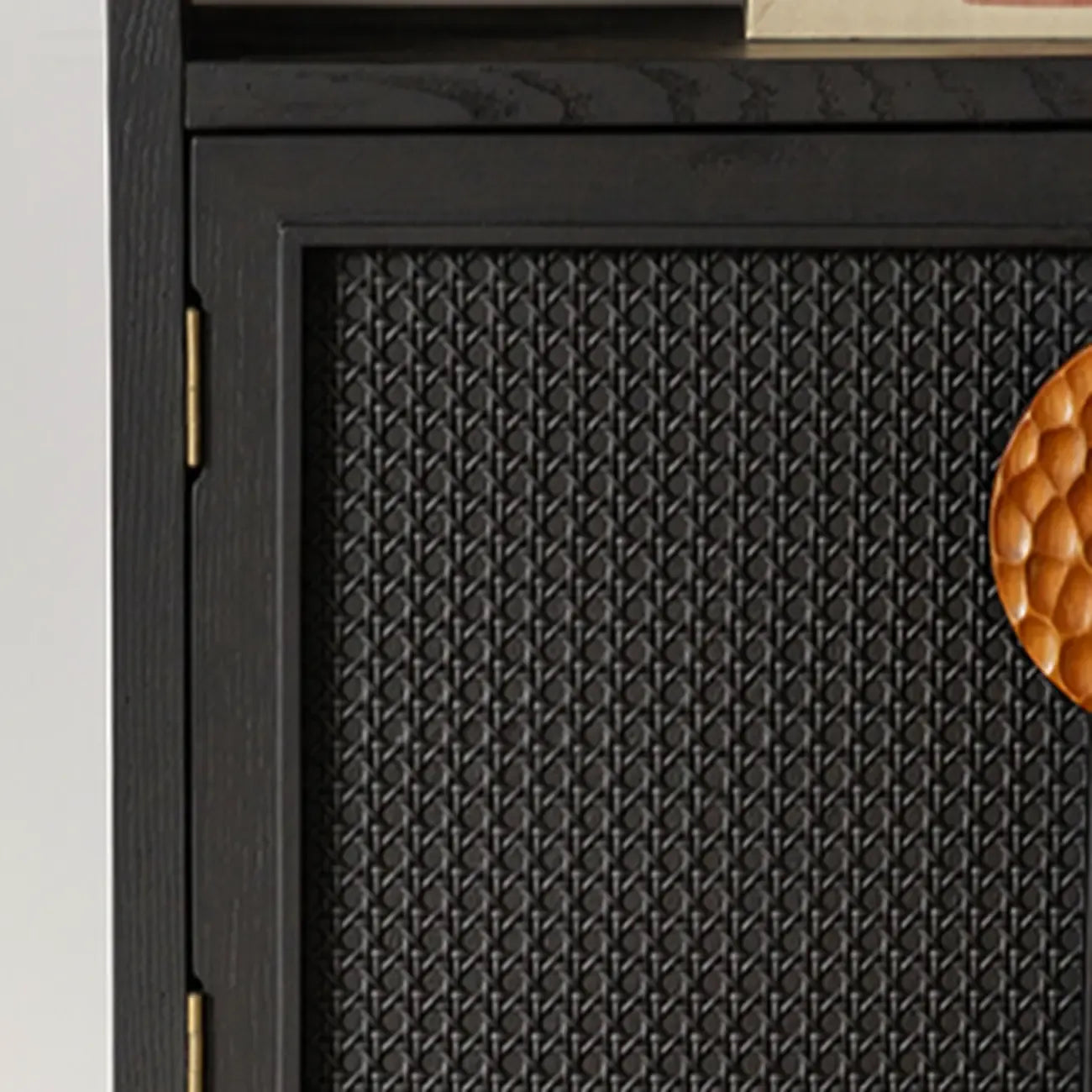 Buffet de rangement décontracté noir anthracite avec tiroirs