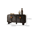 Buffet de rangement décontracté noir anthracite avec tiroirs