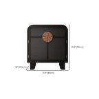 Buffet de rangement décontracté noir anthracite avec tiroirs