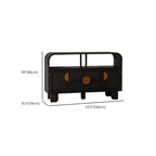 Buffet de rangement décontracté noir anthracite avec tiroirs