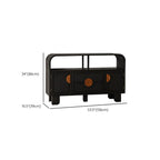 Buffet de rangement décontracté noir anthracite avec tiroirs