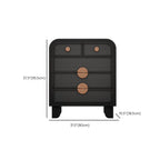 Buffet de rangement décontracté noir anthracite avec tiroirs