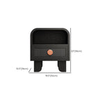 Buffet de rangement décontracté noir anthracite avec tiroirs