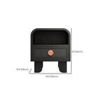 Buffet de rangement décontracté noir anthracite avec tiroirs