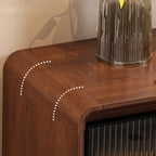 Buffet décontracté en bois couleur expresso avec tiroirs
