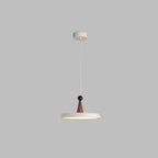 Suspension géométrique moderne en acrylique crème avec variateur multiple